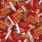 4.5lb Chinese New Year Assorted Red Chocolate Bulk Candy Mix With Wrapped Miniatures And Red Foiled Kisses For Wealth & Success - Year Of The Horse (372ct)
